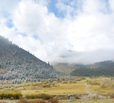 阿坝雅克夏雪山雅克夏露营地