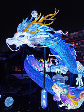 上海豫园城隍庙龙年花灯