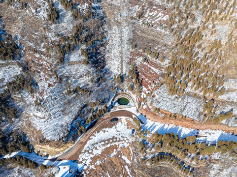 济南章丘山区雪景43