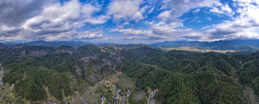 湖南崀山风光全景