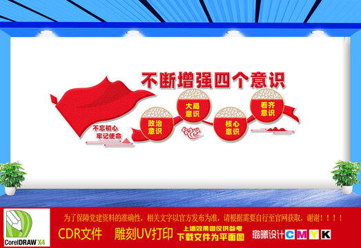 四個意識文化墻