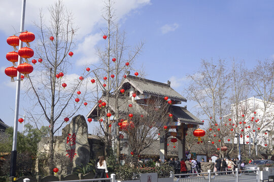 成都洛带古镇景区上街牌坊