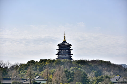 杭州西湖雷峰塔