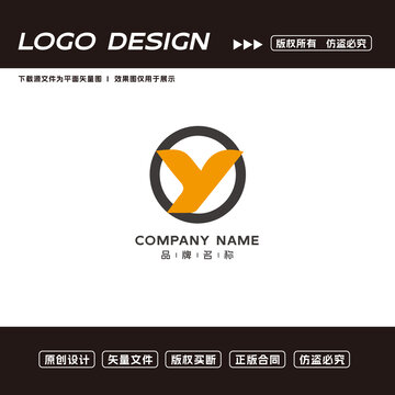 Y字母logo标志