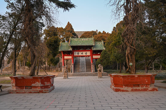 中国开封禹王台古吹台景区建筑