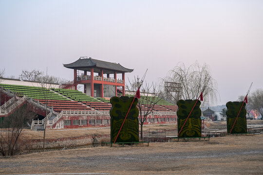 中国开封天波杨府景区建筑杨家将