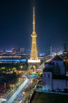 蘇州東吳塔夜景