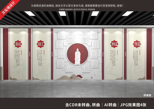 中醫(yī)文化展廳展示墻