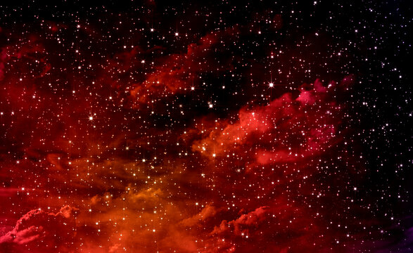 紅色星空背景