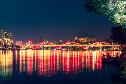 柳州文惠桥夜景