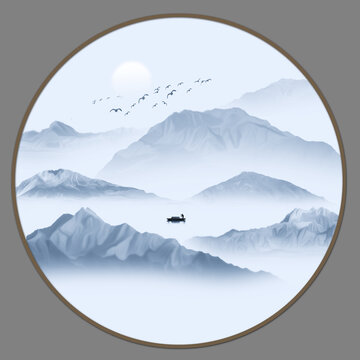 水墨山水畫