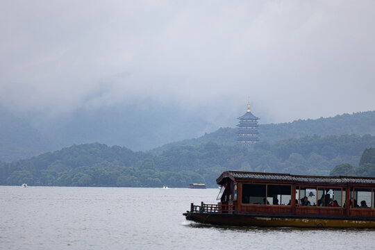 杭州西湖著名景点风光