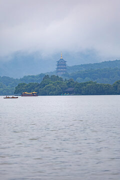 杭州西湖著名景点风光