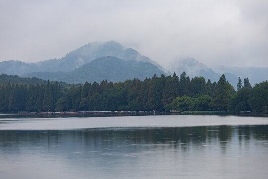 杭州西湖著名景点风光