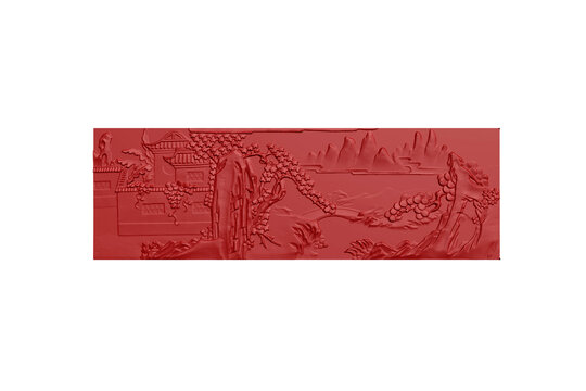 百子圖花紋圖案雕刻