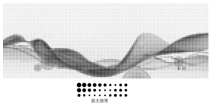 圆点山水艺术激光镂空