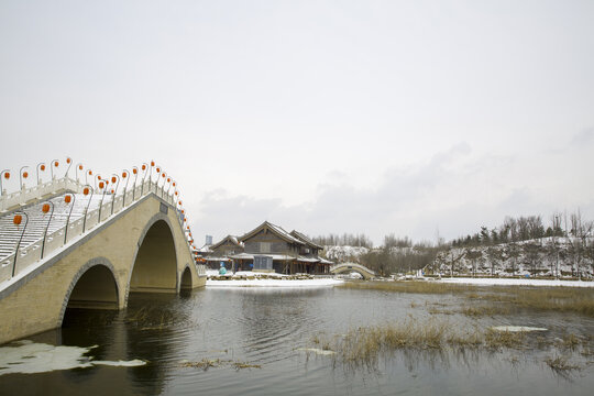 城市雪景风光