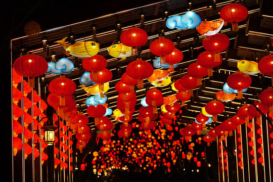 北京模式口大街灯会