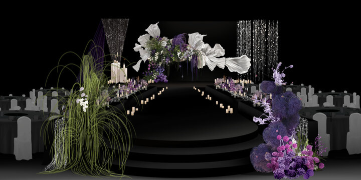 黑紫色婚礼