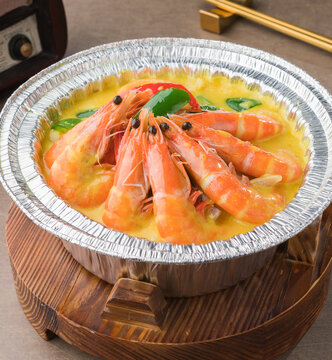 泰皇咖喱虾