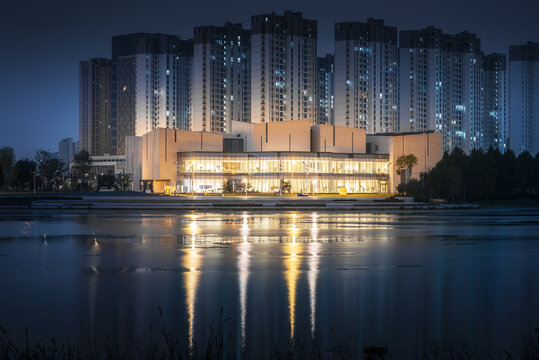 苏州吴中吴文化博物馆夜景