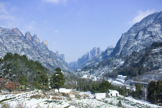 张家界雪景