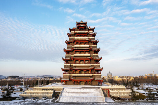 翼云阁雪景