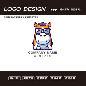 河馬logo標(biāo)志