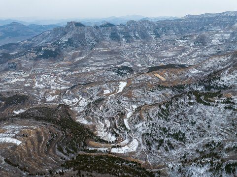 济南三媳妇山雪景