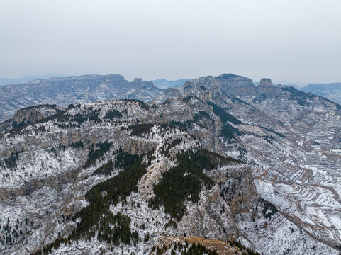 济南三媳妇山雪景