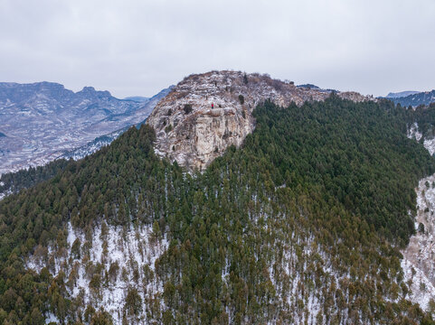 济南三媳妇山雪景