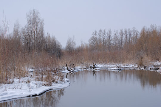 冬天的河