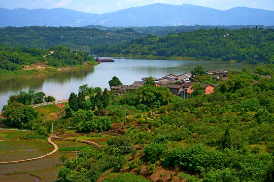 重庆合川涞滩风光