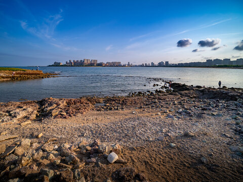 青岛西海岸星海滩夏日风情