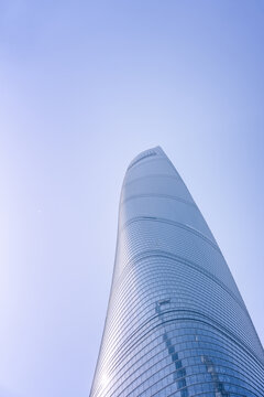 上海中心大厦超高层玻璃幕墙建筑
