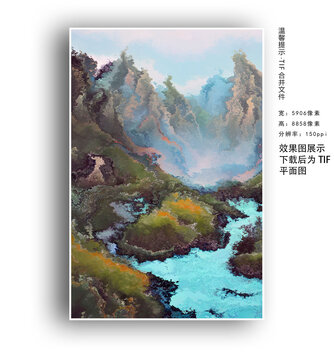 抽象油画