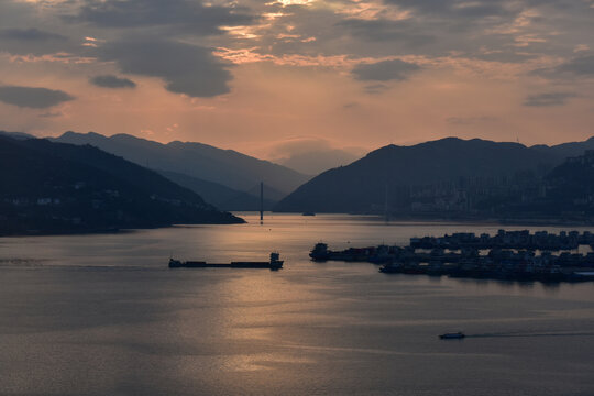 三峡白帝城瞿塘峡