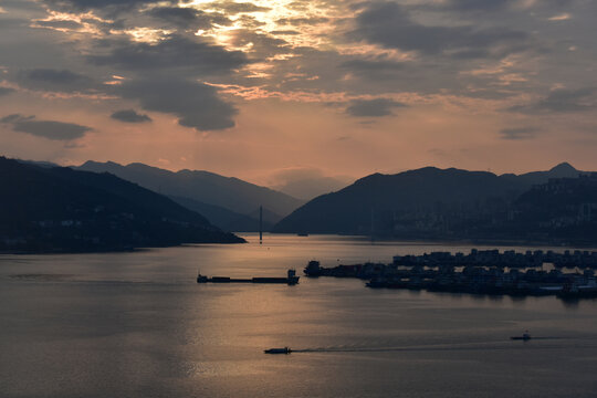 三峡白帝城瞿塘峡