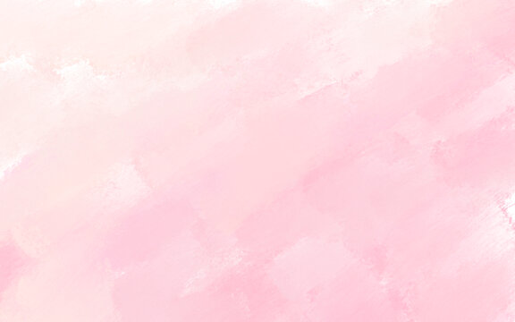 水彩笔刷晕染色块浪漫浅粉色背景