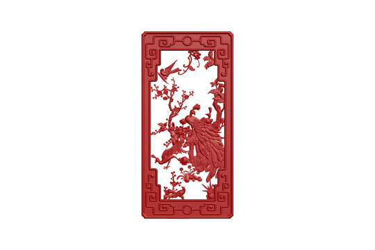 花鳥圖案雕刻