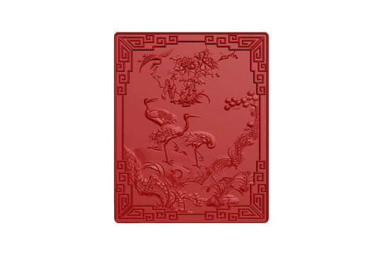 花鳥圖案雕刻