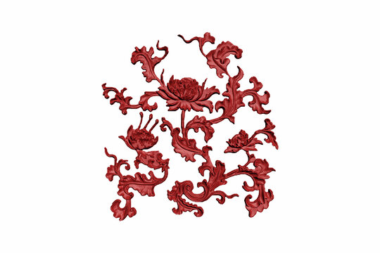 花草圖案雕刻
