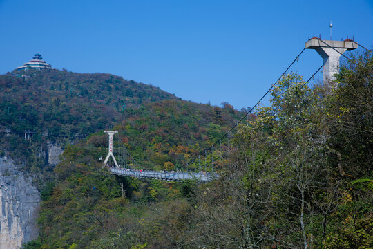 天门山悬索桥