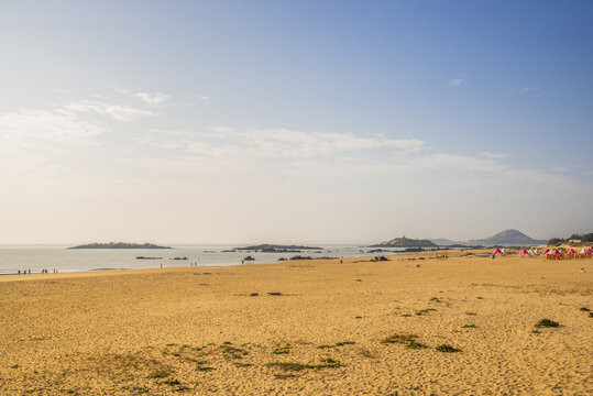 泉州惠安玉沙湾公园海滩