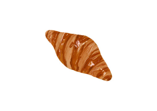 原創(chuàng)牛角包插畫