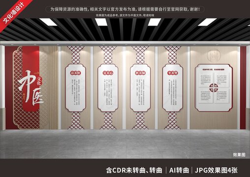 中醫(yī)文化展廳展示墻