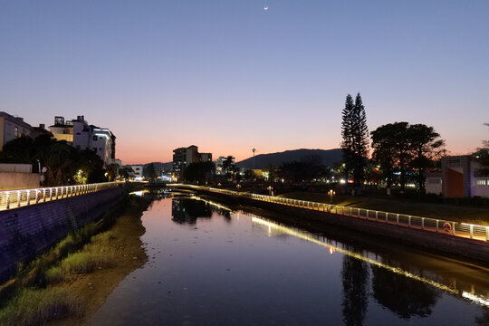 深圳较场尾大鹏所城夜景