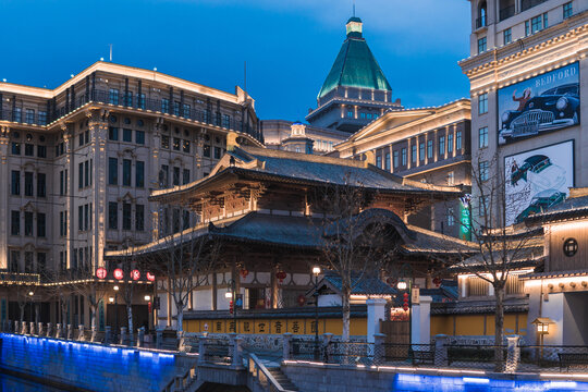 横店影视城梦外滩夜景