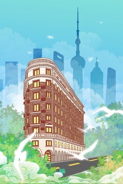 上海地標建筑武康大樓