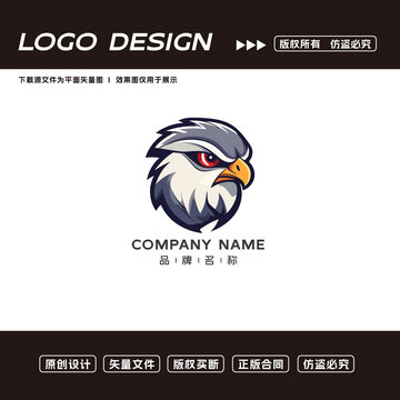 鹰头logo标志